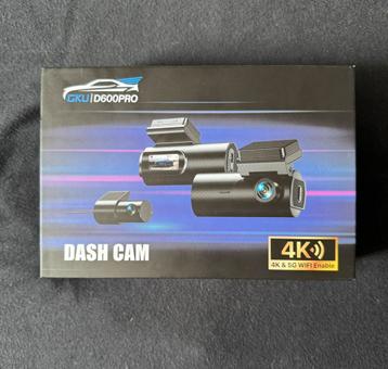 Dashcam GKU D600 Pro 4K, Enlèvement, Neuf