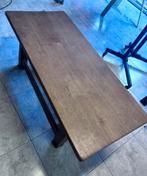 Table de salon en chêne plein, Ophalen, 100 tot 150 cm, 50 tot 75 cm, Eikenhout