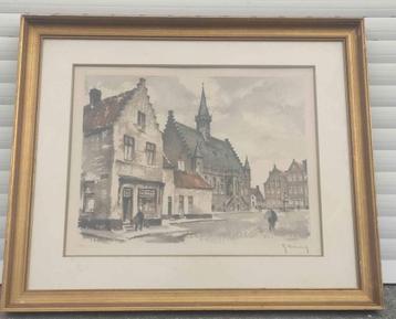 gravure signe roger hebbelinck beschikbaar voor biedingen