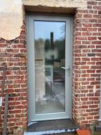Buitendeur betongrijs-wit 215x90, Zo goed als nieuw, Ophalen