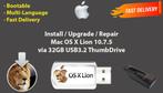Installeer Mac OS X Lion 10.7.5, OSX via USB 32GB zonder DVD, Computers en Software, Nieuw, MacOS, Verzenden