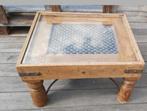 Vintage :Salontafel, Huis en Inrichting, Tafels | Salontafels, Ophalen, Gebruikt, 50 tot 100 cm, 50 tot 75 cm