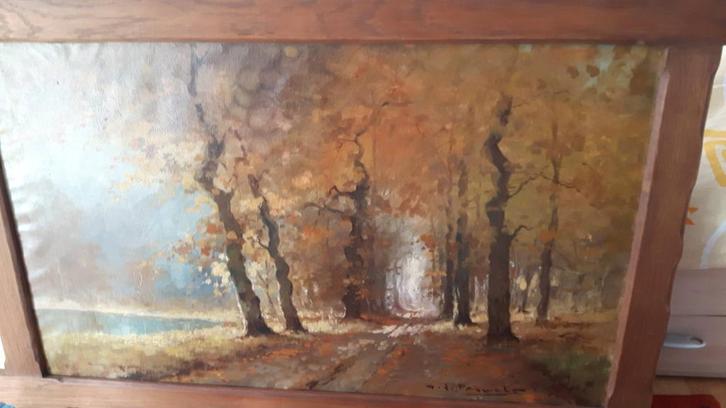 Schilderij  H.J.PAUWELS., Antiek en Kunst, Kunst | Schilderijen | Modern, Ophalen