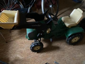 Speelgoed tractor met kar