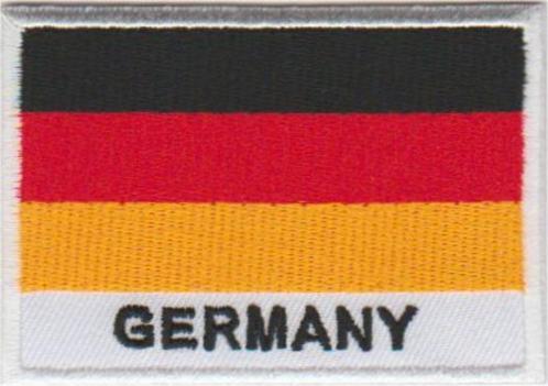 Duitsland vlag stoffen opstrijk patch embleem #1, Collections, Vêtements & Patrons, Neuf, Envoi