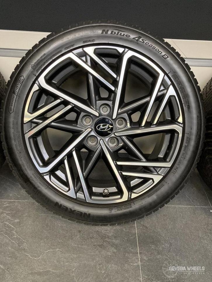 18” originele Hyundai Kona velgen + allseason banden 5x114.3, Auto-onderdelen, Banden en Velgen, Banden en Velgen, All Season