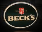Beck's lichtreclamebord., Huis en Inrichting, Woonaccessoires | Wanddecoraties, Zo goed als nieuw, Ophalen