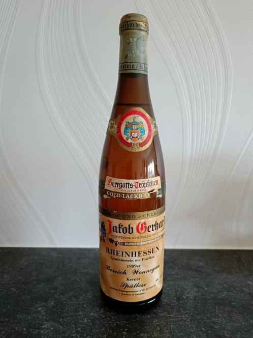 Rheinhesen van 1989. Bereich Wonnegau. Kerner Spätlese., Verzamelen, Wijnen, Nieuw, Witte wijn, Overige gebieden, Ophalen of Verzenden