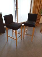 2x Barstoelen/Krukken ikea met 4x hoezen, Huis en Inrichting, 2 krukken, 60 tot 90 cm, Metaal, Gebruikt