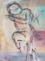 Kunsthandel Gennep - "Menselijk Figuur", Antiek en Kunst, Kunst | Schilderijen | Modern, Ophalen of Verzenden