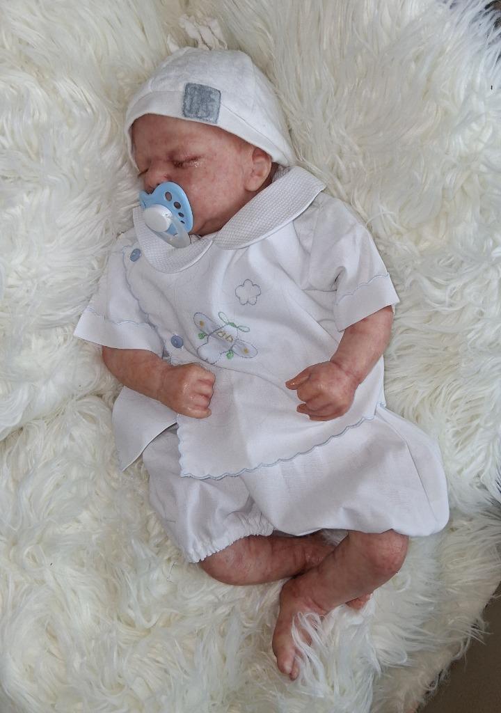 Mooie silicone reborn baby juist geboren., Verzamelen, Poppen, Nieuw, Pop, Levensecht of Reborn, Ophalen