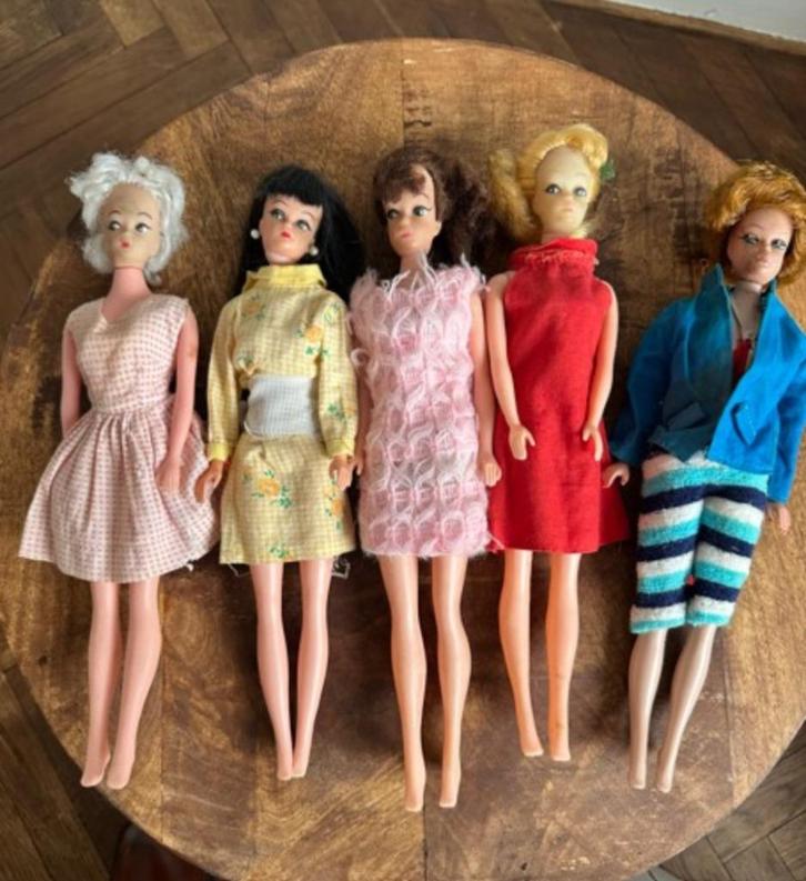 Set van 5 Vintage Barbie Poppen, Verzamelen, Poppen, Gebruikt, Pop, Ophalen of Verzenden
