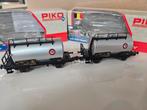 2 wagons-citernes PIKO 95632 HO NMBS, Hobby & Loisirs créatifs, Comme neuf, Piko, Enlèvement ou Envoi, Courant continu