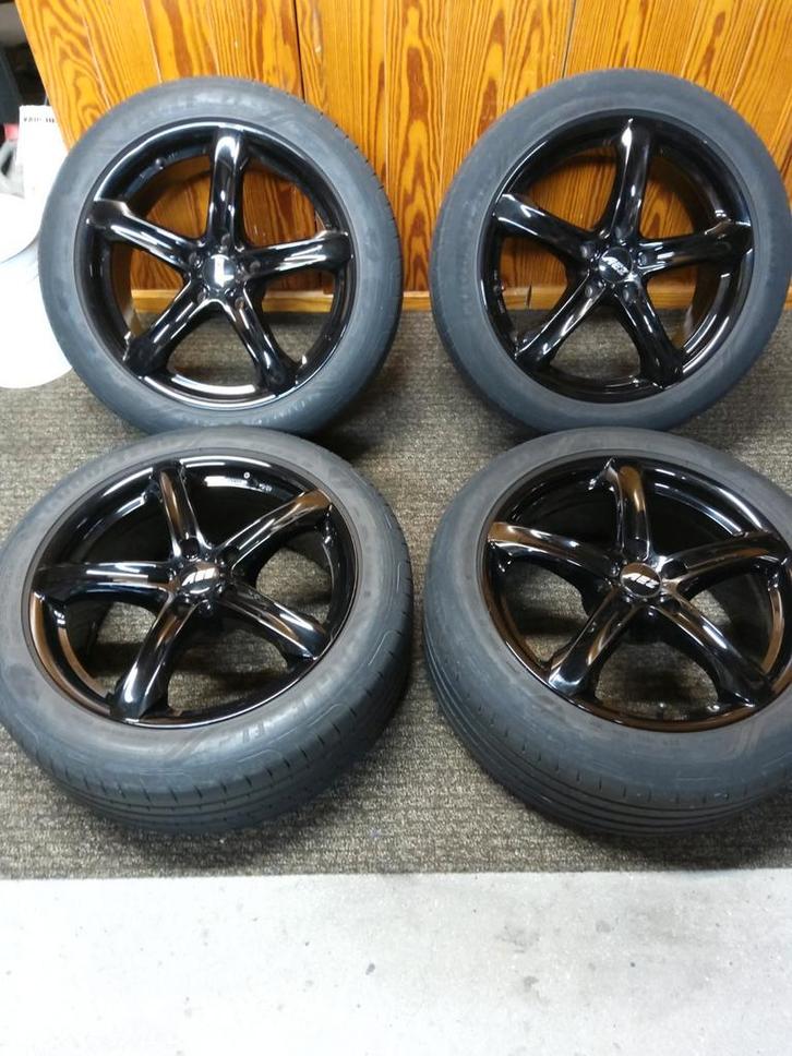 Zwarte AEZ VELGEN 18 Duims, Auto-onderdelen, Banden en Velgen, Band(en), Ophalen of Verzenden