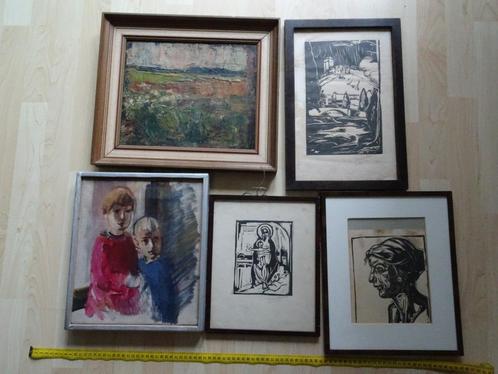 Schilderijen en grafiek van Postmes, Antiquités & Art, Art | Peinture | Classique, Enlèvement ou Envoi