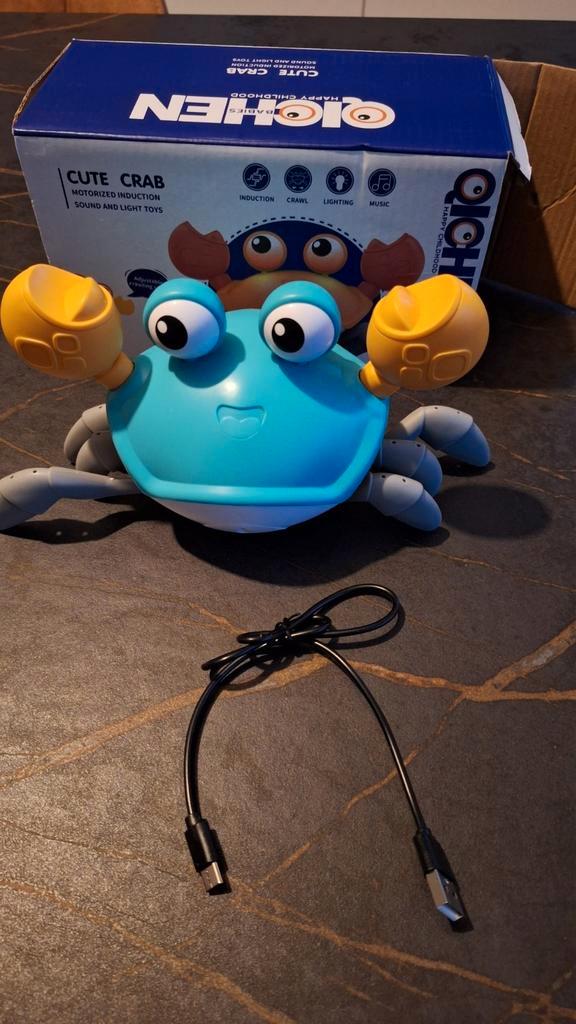 Walking crab / Dansende krab om kruipen te stimuleren, Kinderen en Baby's, Speelgoed | Babyspeelgoed, Nieuw, Met geluid, Ophalen