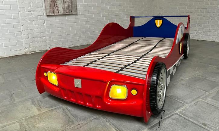Autobed MONZA, Kinderen en Baby's, Kinderkamer | Bedden, Nieuw, 180 cm of meer, 100 cm of meer, Lattenbodem, Ophalen
