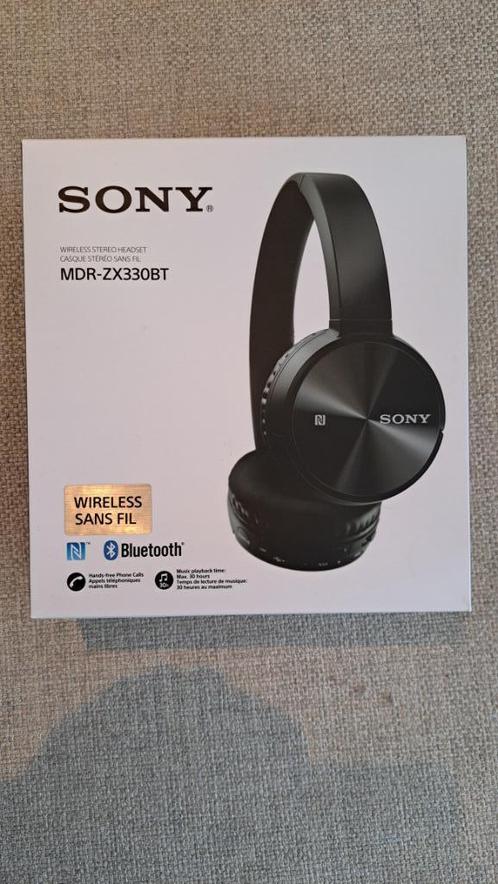 hoofdtelefoon Sony MDR-ZX330BT, TV, Hi-fi & Vidéo, Casques audio, Comme neuf, Supra-aural, Sony, Bluetooth, Enlèvement