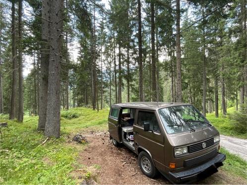 Van VW T3, Auto's, Volkswagen, Particulier, Benzine, Overige carrosserie, 4 deurs, Automaat, Bruin, Bruin, Stof, Achterwielaandrijving