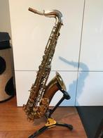 King super 20 solid silver nek, Muziek en Instrumenten, Blaasinstrumenten | Saxofoons, Ophalen of Verzenden, Gebruikt, Tenor, Met koffer