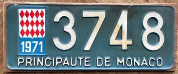 nummerplaat nummerplaten plaque immatriculation MONACO beschikbaar voor biedingen