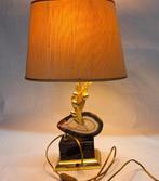 Vintage retro lamp met agaat steen, Antiek en Kunst, Ophalen of Verzenden