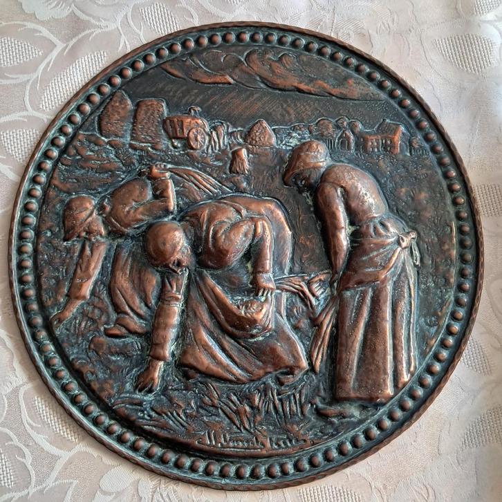 Les glaneuses (Francois MILLET - 1857) - 30 cm, Antiquités & Art, Antiquités | Bronze & Cuivre, Enlèvement