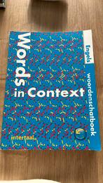 L. Carleton-Gertsch - Words in context, Boeken, Schoolboeken, Ophalen of Verzenden, Zo goed als nieuw, Engels, L. Carleton-Gertsch