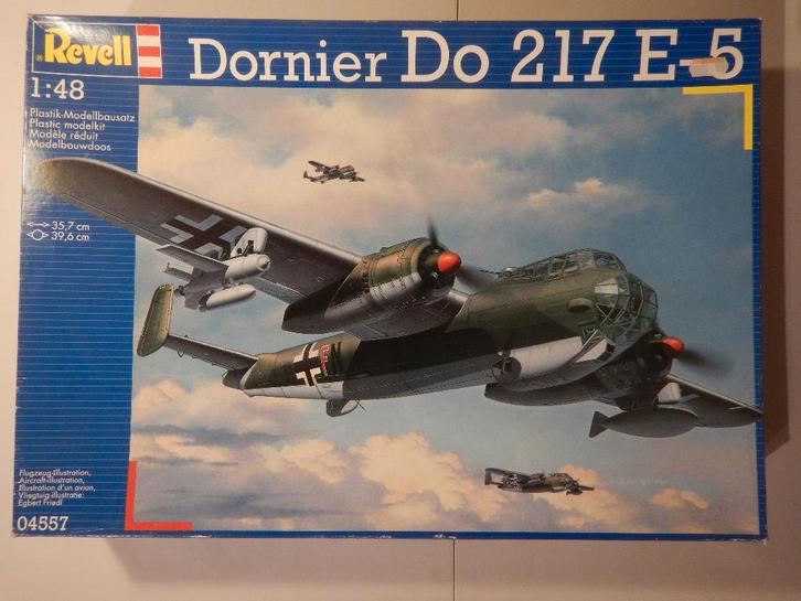 Revell 1/48 Dornier Do 217 E-5, Hobby en Vrije tijd, Modelbouw | Vliegtuigen en Helikopters, Gebruikt, Vliegtuig, Groter dan 1:72