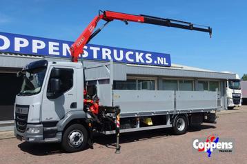 DAF LF 260 Open+Kraan Fassi F 85 V 023+Radio controle, Auto's, Vrachtwagens, Bedrijf, DAF, Cruise Control, Te koop