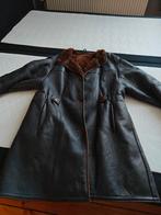 Lederen jas met pels, Kleding | Dames, Ophalen, Maat 42/44 (L)