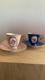 Vintage Tirschenreuter porseleinen kopjes -  Bavaria, Antiek en Kunst, Ophalen of Verzenden