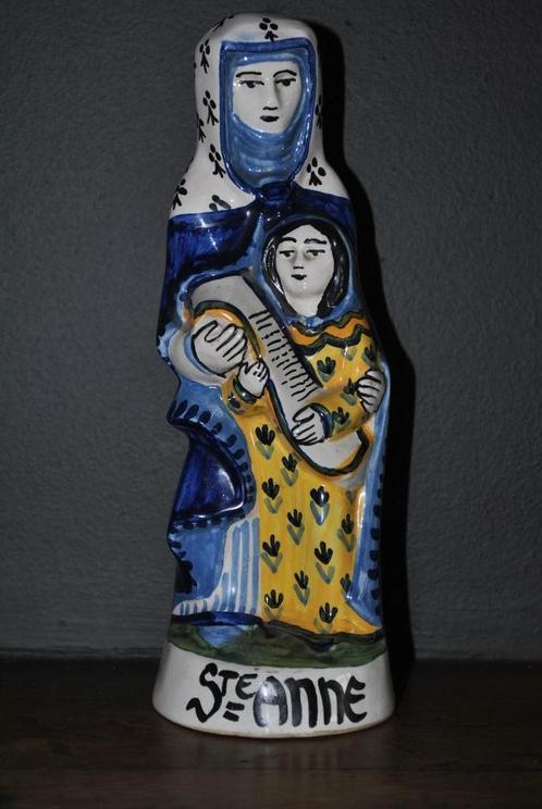 Sint Anna met het kind in Keraluc près Quimper zeldzaam Anne, Antiek en Kunst, Antiek | Keramiek en Aardewerk, Ophalen of Verzenden