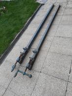 2 lange zware lijmklemmen 2.20 m, Doe-het-zelf en Bouw, Gereedschap | Handgereedschap, Ophalen, Gebruikt