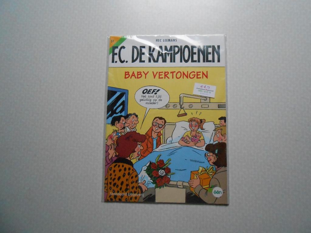 F.C. De kampioenen 51 Baby Vertongen 2008 1ste druk. Geseald, Eén stripboek, Nieuw, Hec Leemans, Ophalen of Verzenden