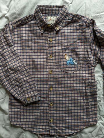 Chemise Tintin 8 ans, flanelle de coton, Enlèvement ou Envoi, Tintin, Chemise ou Chemisier