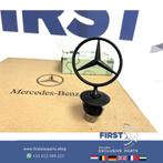 Mercedes STAANDE STER ZWART motorkap logo embleem ZWART AMG, Auto-onderdelen, Nieuw, Ophalen of Verzenden, Mercedes-Benz