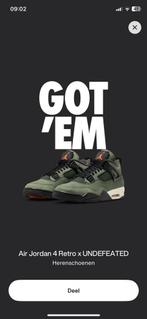 Jordan 4 Retro Undefeated - 43, Kleding | Heren, Schoenen, Overige kleuren, Nieuw, Ophalen of Verzenden, Sneakers