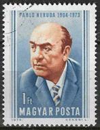 Hongarije 1974 - Yvert 2390 - Pablo Neruda (ST), Timbres & Monnaies, Timbres | Europe | Hongrie, Affranchi, Envoi