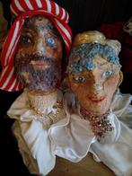 Anciennes marionnettes à main en papier mâché, Antiquités & Art, Envoi