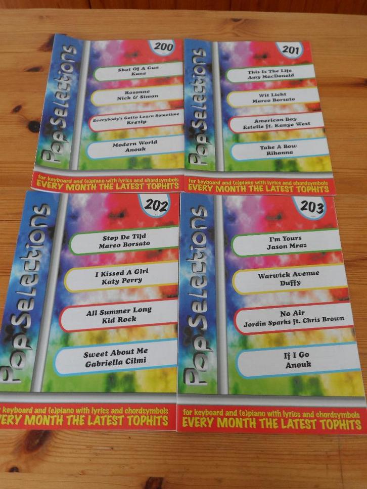 Pop Selections  202 / 204 / 209 , Musique & Instruments, Partitions, Neuf, Artiste ou Compositeur, Populaire, Guitare, Piano, Clavier