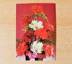 Retro kaart postkaart uit Holland Anjers bloemen ongelopen, Ophalen of Verzenden, Ongelopen, Natuur