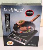 NIEUW Cheffinger CF-IND2000 1-pits inductie kookplaat 2000W, Nieuw, 3 kookzones of minder, Ophalen of Verzenden, Energieklasse A of zuiniger
