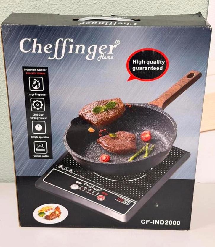 NOUVELLE cuisinière à induction Cheffinger CF-IND2000 2000W, Electroménager, Tables de cuisson, Neuf, Autoportant, 3 zones de cuisson ou moins