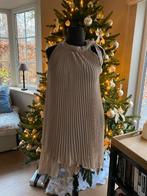 Robe/tunique festive plissée beige Aggabarti - M, Taille 38/40 (M), Enlèvement ou Envoi, Comme neuf, Aggabarti