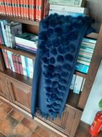 Sjaal,wol met bonten bolletjes, Kleding | Dames, Ophalen of Verzenden, Zo goed als nieuw, Sjaal