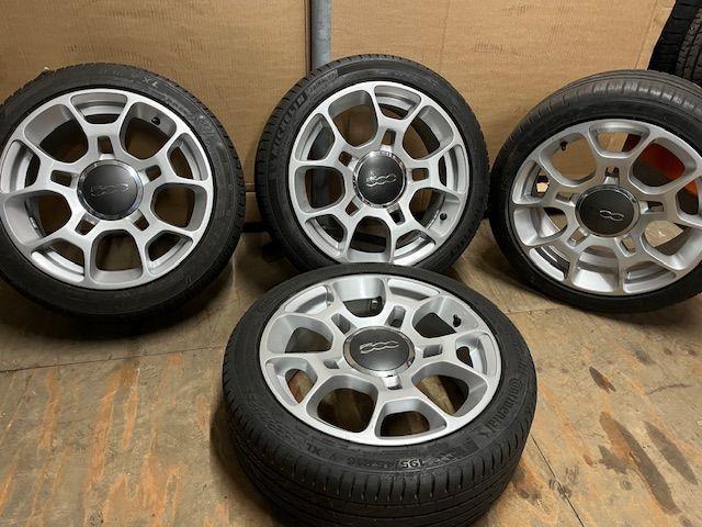 velgen set fiat 500, Auto-onderdelen, Banden en Velgen, Banden en Velgen, Personenwagen, Gebruikt, Ophalen