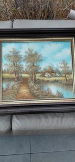 Landschap 5060, Antiek en Kunst, Kunst | Schilderijen | Klassiek, Ophalen