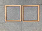 2 identieke houten kaders, Ophalen, 50 tot 75 cm, Zo goed als nieuw, 50 tot 75 cm