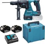 MAKITA 18V LXT DHR243 SDS-plus 2J versnipperaar (2x5,0 Ah), Doe-het-zelf en Bouw, Gereedschap | Boormachines, 600 watt of meer